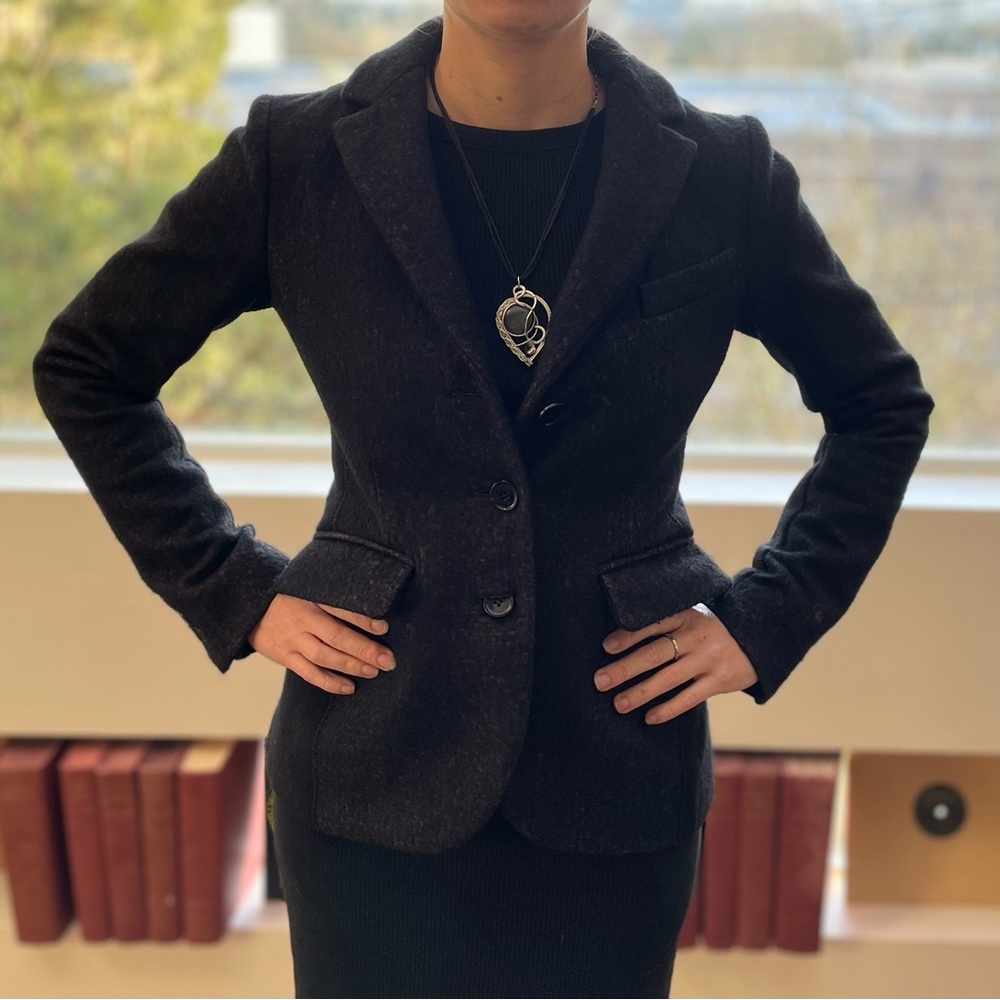 Vintage Sonia Rykiel thick wool blazer